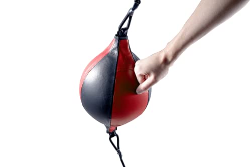 MuscleForge® Boxbirne zum Boxen Erwachsene, Speed Ball für das Boxtraining, Punchingball Hängend, Aufblasbarer Hänge-Boxball für Schnelligkeits- und Reflextraining