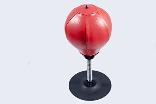 MuscleForge® Punching Ball de Escritorio con Ventosa, Saco de Boxeo para aliviar el estrés, Pelota de Boxeo de Escritorio para la Actividad en casa y en la Oficina