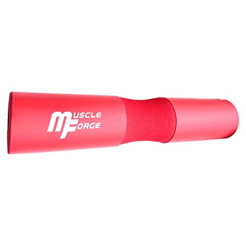 MuscleForge® Nackenpolster mit 2 Schlaufen, Langhantel Polster zum Schutz von Nacken und Hüftebei bei Kniebeugen und Hüftstößen im Fitnesstraining, Barbell Pad for Squat and Hip thrust