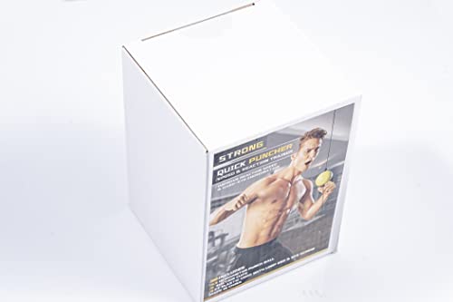 MuscleForge Speedball für Boxtraining mit Zwei Saugnäpfen, Hängende Reflexball für Schnelligkeits- und Koordinationstraining im MMA, Boxtraining geräte für zu Hause kordinations Ball