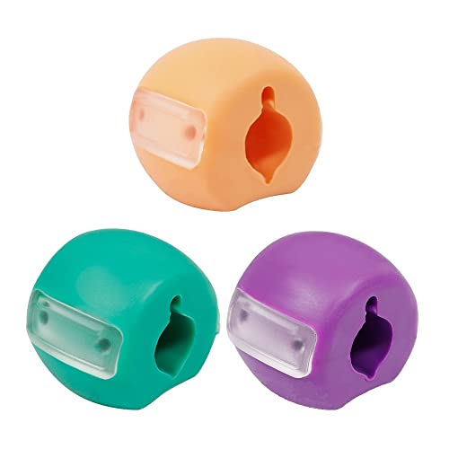 MuscleForge® 3 Pezzi Jawline Exerciser - Esercizio per la Mascella - Set di 3 palline per i muscoli del viso e mandibola allenamento, con resistenze diverse