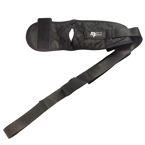 MuscleForge® Cinturón de estiramiento para el entrenamiento de split y ejercicios de estiramiento de piernas, Yoga Correa para Estirar para Rehabilitación, Danza, Fitness, Gimnasio