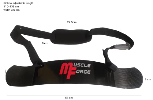 MuscleForge® Arm Blaster, Trainer per bicipiti, Trainer per Le Braccia, isolatore per Un Isolamento ottimale dei bicipiti e dei Muscoli delle Braccia, Blaster per bicipiti per Bodybuilding