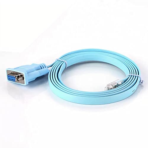 JSM FITNESS USB/USB-C/DB9 zu RJ-45 Konsolenkabel zur Konfiguration von Netzwerkgeräten - Länge 1.8/3/5m und FTDI Chip, Console cable für Cisco Routers, Switches, funktioniert mit Windows, Linux, Mac