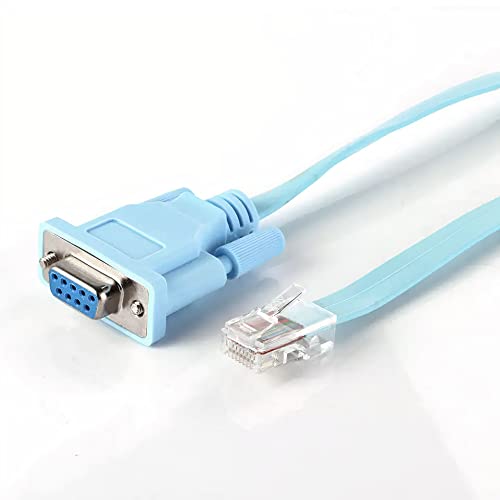 JSM FITNESS USB/USB-C/DB9 zu RJ-45 Konsolenkabel zur Konfiguration von Netzwerkgeräten - Länge 1.8/3/5m und FTDI Chip, Console cable für Cisco Routers, Switches, funktioniert mit Windows, Linux, Mac