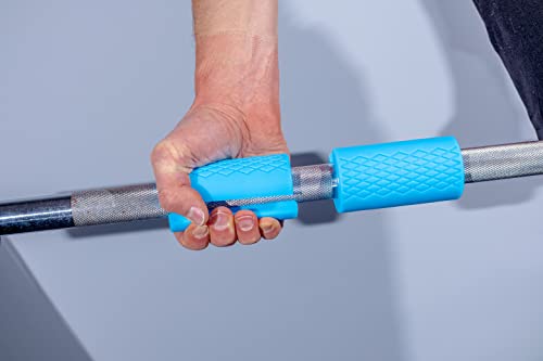 MuscleForge Dicke Hantelgriffe - Stangengriffe für Unterarmtraining und Bizeps Training, Thick bar Grips zur Stärkung der Griffkraft und des Unterarms, Griffkrafttrainer, 2 Stück Fitness Zubehör