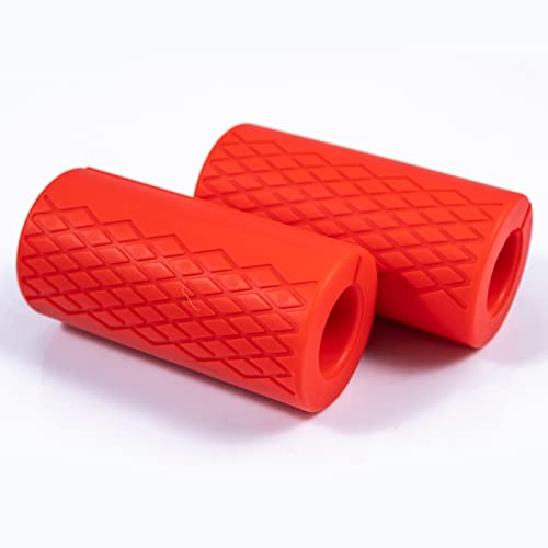 MuscleForge Agarres Gruesos de Barra - Mango para Mancuernas para Entrenamiento de antebrazo y bíceps, Thick Bar Grip para Fortalecer de Agarre y el antebrazo, 2 Piezas de Accesorios de Fitness