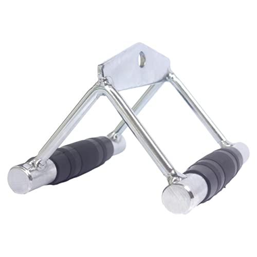 MuscleForge® Barra de Entrenamiento para poleas, para máquinas de Cable - Mango para musculación y Fitness