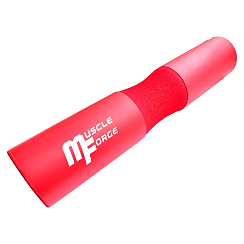 MuscleForge® Nackenpolster mit 2 Schlaufen, Langhantel Polster zum Schutz von Nacken und Hüftebei bei Kniebeugen und Hüftstößen im Fitnesstraining, Barbell Pad for Squat and Hip thrust