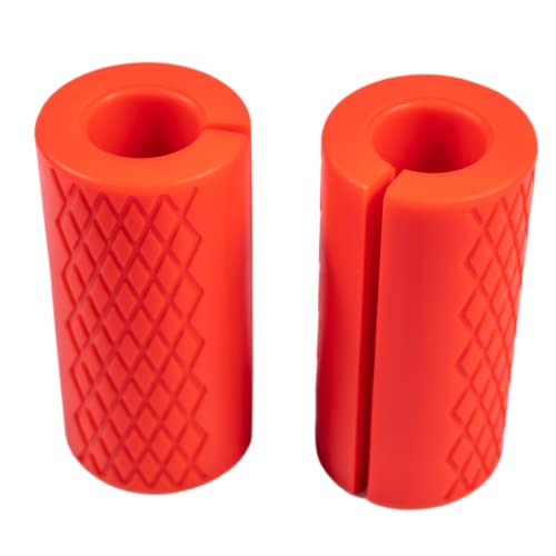 MuscleForge Agarres Gruesos de Barra - Mango para Mancuernas para Entrenamiento de antebrazo y bíceps, Thick Bar Grip para Fortalecer de Agarre y el antebrazo, 2 Piezas de Accesorios de Fitness