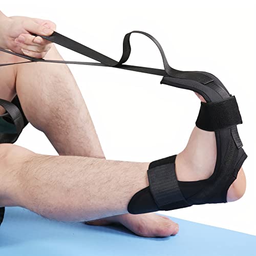 MuscleForge® Spagat Trainer, Stretching Gürtel für Split Training und Beindehnungsübungen - Yoga Stretching Strap mit 7 Haken