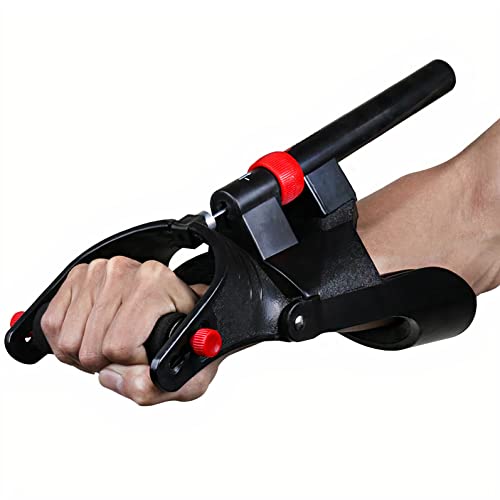 MuscleForge® Allenatore dell'avambraccio, dispositivo di allenamento per la forza della presa, rafforzatore delle mani per il bodybuilding, il fitness e l'arrampicata, 5 livelli di regolazione