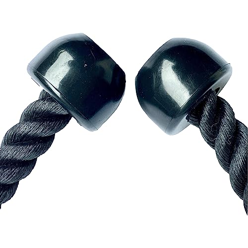 MuscleForge® Corda per Tricipiti 120 cm Extra Lungo, Fune di Trazione in Nylon per Macchina a Cavo, Pulley Cable da Palestra per l'allenamento della Forza, Tricipiti, Bicipiti, Spalle Esercizi