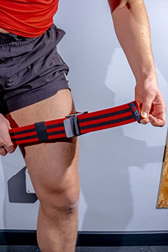 MuscleForge® BFR bänder, Okklusions-Trainingsbänder für Blood Flow Restriction Training, BFR Bands für Kraftsport, Okklusionsbänder für Bodybuilding und Rehabilitation 56/86 cm