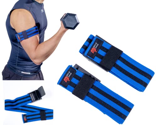 MuscleForge® Bande BFR per l'allenamento di occlusione per il Blood Flow Restriction Training, BFR bands per l'allenamen to con i pesi, bande di occlusione per il bodybuilding e la riabilitazione