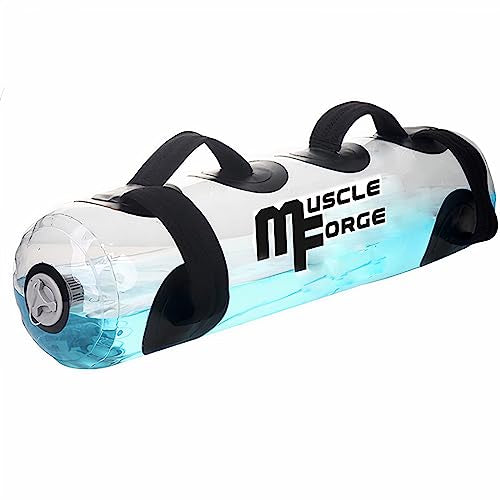 MuscleForge® Aquabag Water Bag, Aqua Power Bag 15/20/25/30 kg, Wassertrainingsbeutel für Stabilizationtraining und Kraftsport, Adjustable Water Bag