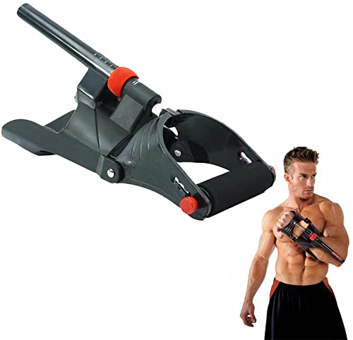 MuscleForge® Allenatore dell'avambraccio, dispositivo di allenamento per la forza della presa, rafforzatore delle mani per il bodybuilding, il fitness e l'arrampicata, 5 livelli di regolazione