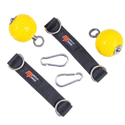 MuscleForge® Trainingskugeln, Grip balls - Klimmzug Kugeln, Klimmzugbälle für Griffkraft und Training im Fitnessstudio oder zu Hause, für Klimmzüge, für Klettertraining