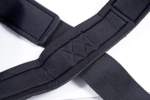 MuscleForge® Neck Harness per l'allenamento di boxe e MMA, Cintura per l'allenamento del collo con catena e moschettoni, Coppa per la Testa per l'allenamento dei pesi, resistenza fino a 240 kg