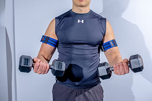 MuscleForge® Bande BFR per l'allenamento di occlusione per il Blood Flow Restriction Training, BFR bands per l'allenamen to con i pesi, bande di occlusione per il bodybuilding e la riabilitazione