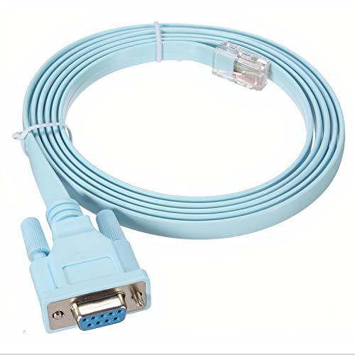 JSM FITNESS USB/USB-C/DB9 zu RJ-45 Konsolenkabel zur Konfiguration von Netzwerkgeräten - Länge 1.8/3/5m und FTDI Chip, Console cable für Cisco Routers, Switches, funktioniert mit Windows, Linux, Mac