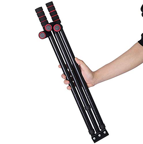 MuscleForge® Extensor de piernas para estirar los aductores hasta más de 180°, para piernas de ballet, artes marciales y fitness, de acero inoxidable con asas acolchadas