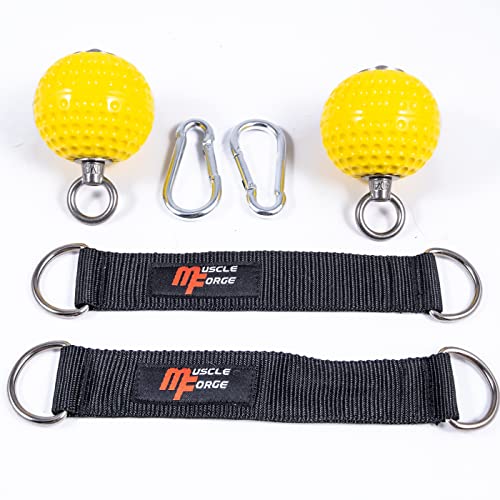 MuscleForge® Trainingskugeln, Grip balls - Klimmzug Kugeln, Klimmzugbälle für Griffkraft und Training im Fitnessstudio oder zu Hause, für Klimmzüge, für Klettertraining