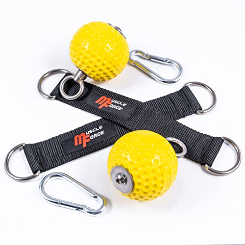 MuscleForge® Trainingskugeln, Grip balls - Klimmzug Kugeln, Klimmzugbälle für Griffkraft und Training im Fitnessstudio oder zu Hause, für Klimmzüge, für Klettertraining