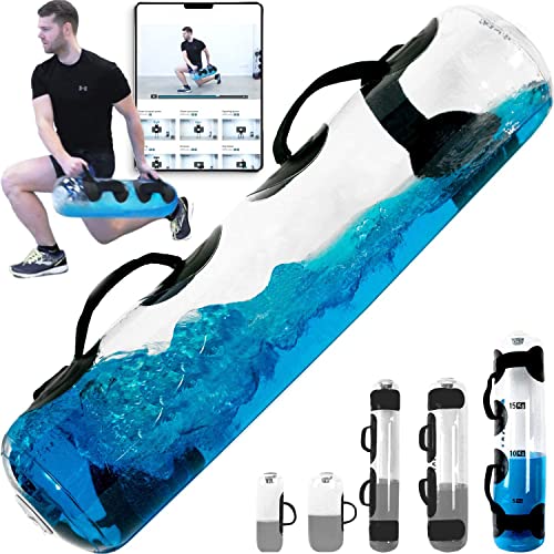 MuscleForge® Aquabag Saco de Arena con Bomba de Aire, Aqua Power Bag 15/20/25/30 kg - Bolsa de Agua para Entrenamiento de Fitness, estabilitad