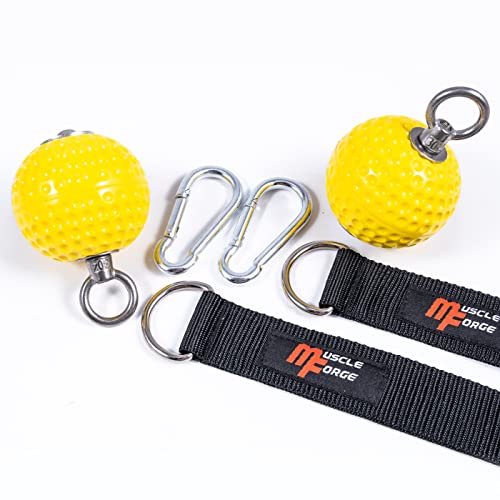 MuscleForge® Trainingskugeln, Grip balls - Klimmzug Kugeln, Klimmzugbälle für Griffkraft und Training im Fitnessstudio oder zu Hause, für Klimmzüge, für Klettertraining