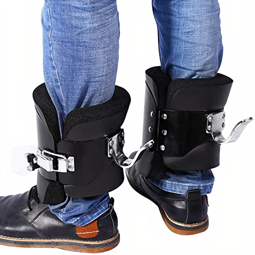 MuscleForge® Cavigliere Antigravitazionali, Gravity Boots, Stivali a inversione di gravità per alleviare Il Mal di Schiena appesi alla Sbarra per Le trazioni e per l'allenamento ABS