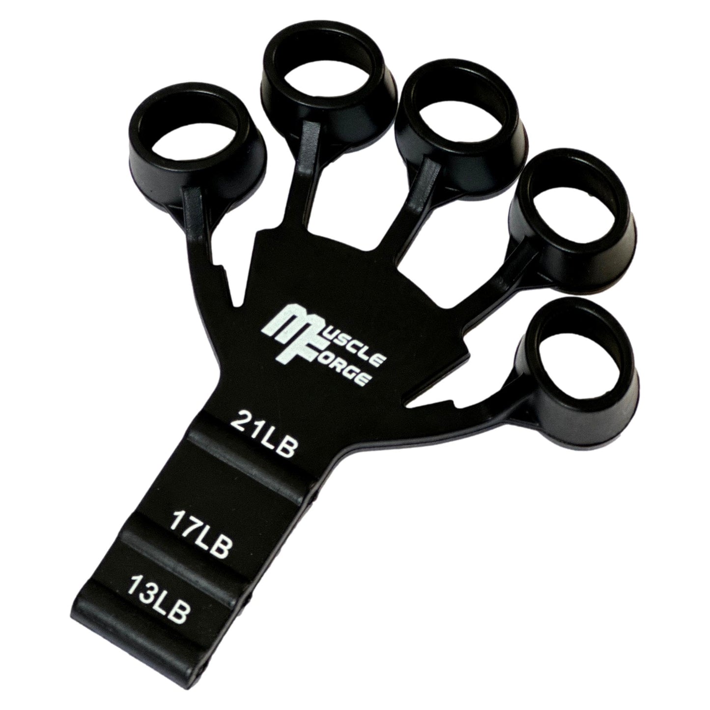 MuscleForge® Finger Trainer, Extensor de Dedos para Fortalecer la Fuerza de Agarre y Rehabilitación, Pinza de Silicona para Dedos, 3 Niveles de Ajuste, Finger Exerciser para Entrenamiento Antebrazos